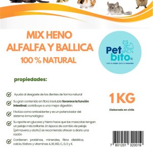 Heno Mixto Alfalfa Ballica 1kg