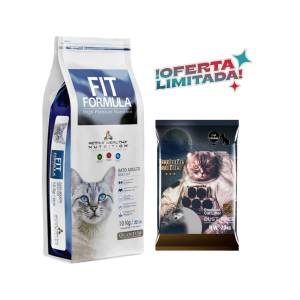 Promo Gato Fit Formula 10 kg+ Arena Global Cat 20 kg